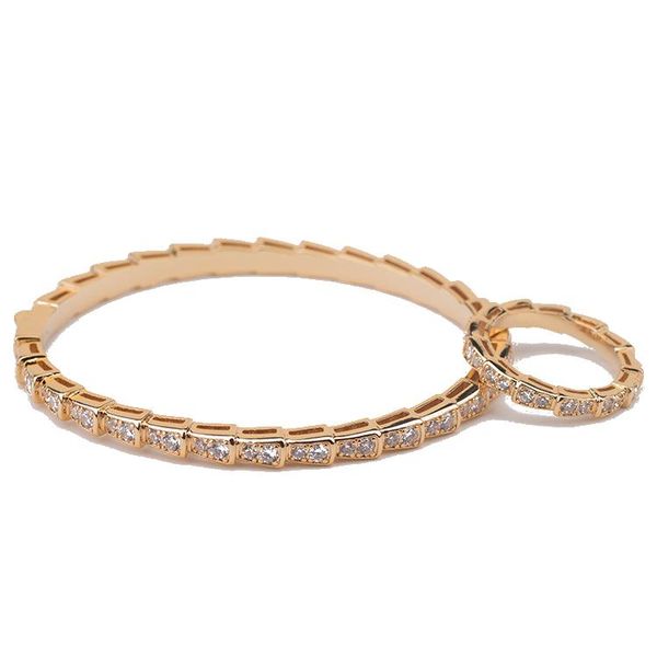 

tc fashion simple classic bracelet with ring set copper zircon dubai wedding women gift party jewelry b0902, Silver