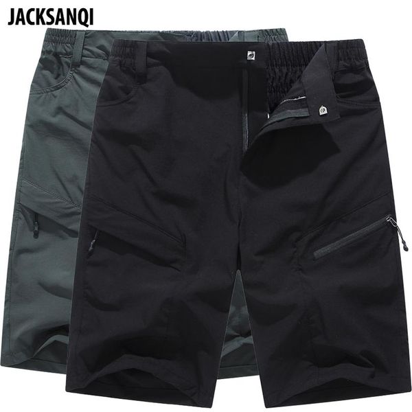

jacksanqi mens quick dry breathable summer hiking short outdoor sport trekking running camping fishing climbing male sho wmtpek, Black;blue