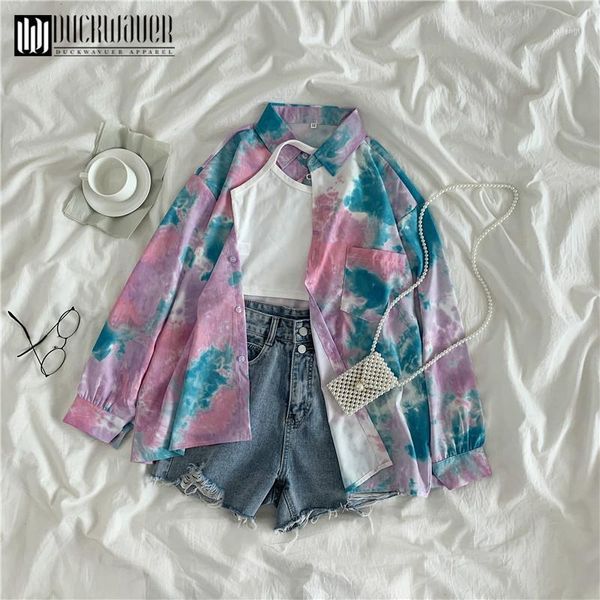 

duckwaver 2020 autumn long sleeve chiffon women blouse floral doodling women shirt plus size 2xl female work wear shirts 1, White