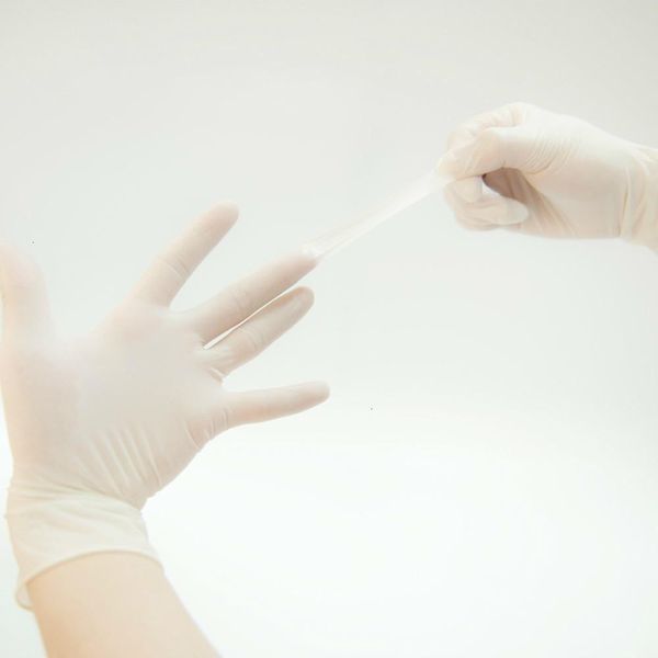 

factoryeo9ydisposable nitrile latex universal kitchen 100pcs dishwashing work rubber garden gloves left and right hand