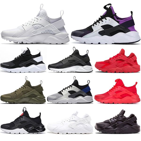 

huarache 4.0 1.0 running shoes men women triple black white purple green oreo red chaussures breathable outdoor mens trainer sport sneaker
