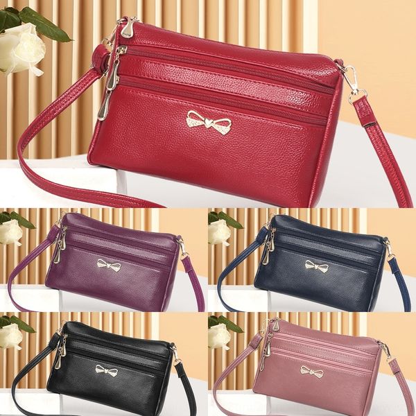 

v88j0 2019 женщин satchelspring и летом нового большая емкость мама моды мессенджер случайного среднего возраста сумка кожаного мягкое плечо