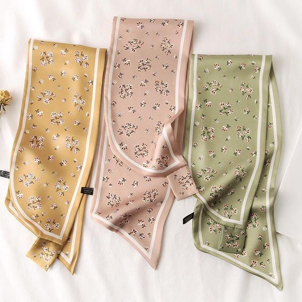 

scarves 2021 women animal novelty 60cm-80cm winter hijab korean version small silk with like bandana foulard1, Blue;gray