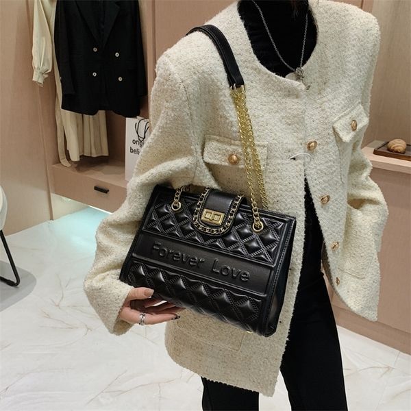 

factory store shop texture bag women's 2022 new style small fragrance lingge single shoulder versatile chain messenger tote bag v9as