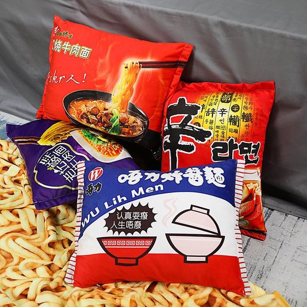 

pillow kawaii blanket simulation instant noodles plush with toy gift stuffed braised beef noodle