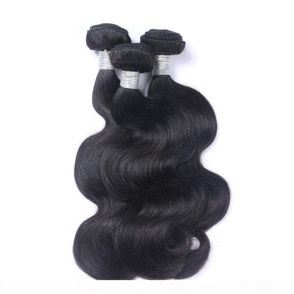 

stock grade 9a unprocessed virgin bundles remy human hair weaves natural black body wavy hair weaving