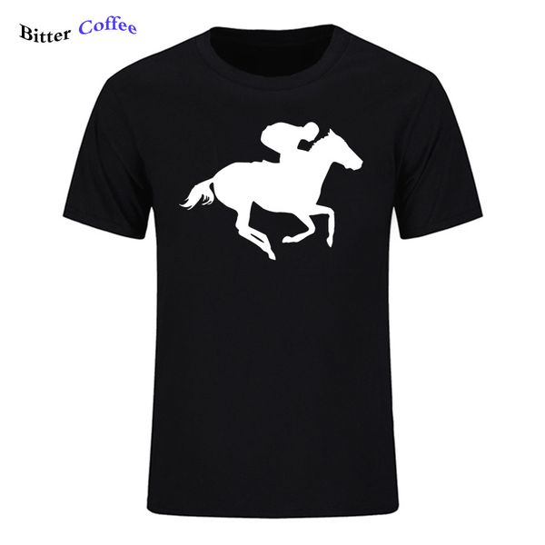 

bitter coffee men's funny jockey horse race car mens casual short o neck harajuku tees sport hooded sweatshirt hoodie men t shirt