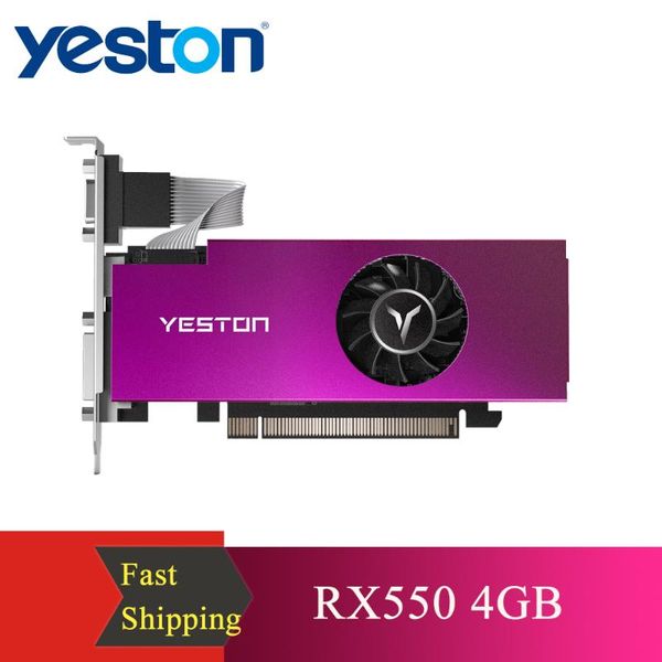 

yeston radeon rx550 4gb graphics card single slot video card gddr5 graphics 6000mhz vga hd dvi-d of desktop