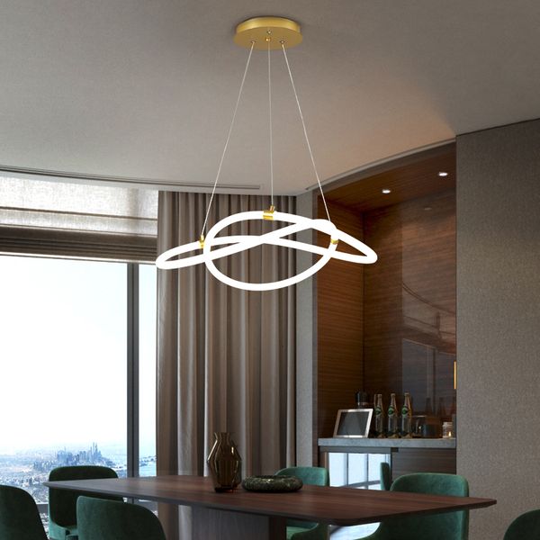 

360glow modern led chandeliers dining room kitchen bar shop lustres dia600mm chandelier lighting fixtures ovvt