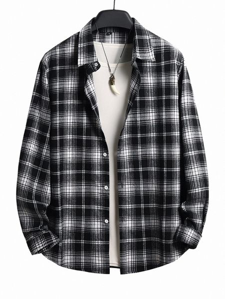 

men plaid shirt without tee y0jb#, White;black