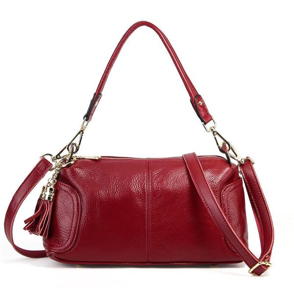 

nesitu red blue khaki black genuine leather small women messenger bags for girl female handbags lady shoulder bags totes m1928