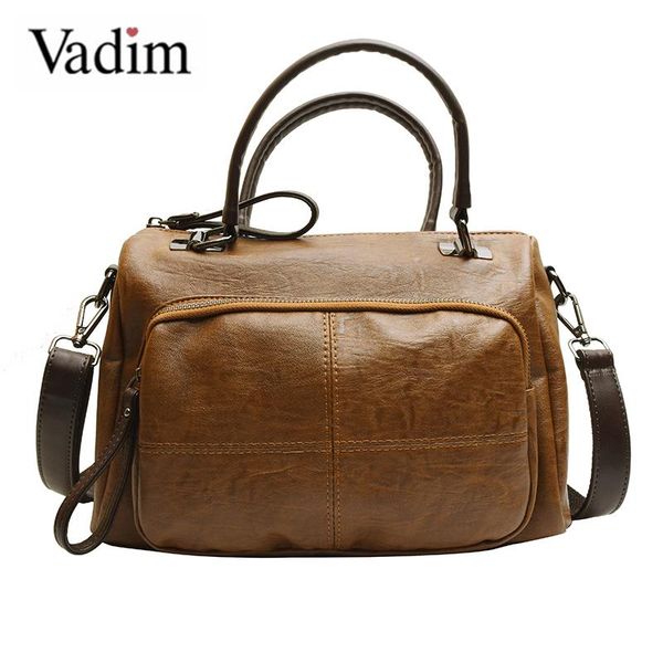 

vadim boston bag ladies handbags soft leather women shoulder bags large capacity female messenger bag crossbody bolsos feminina