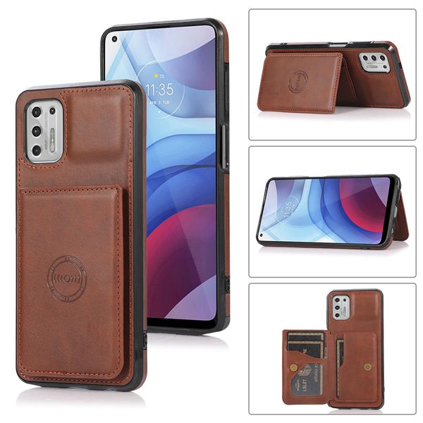 Magnetic Car Mount Wallet Card Slot Leather Telefone Caso para Moto G Stylus 2021 LG Stylo 6 7 5G Stylo6 Stylo7 Huawei P30 P40 Pro Mate 30 Mate30 Vivo X27