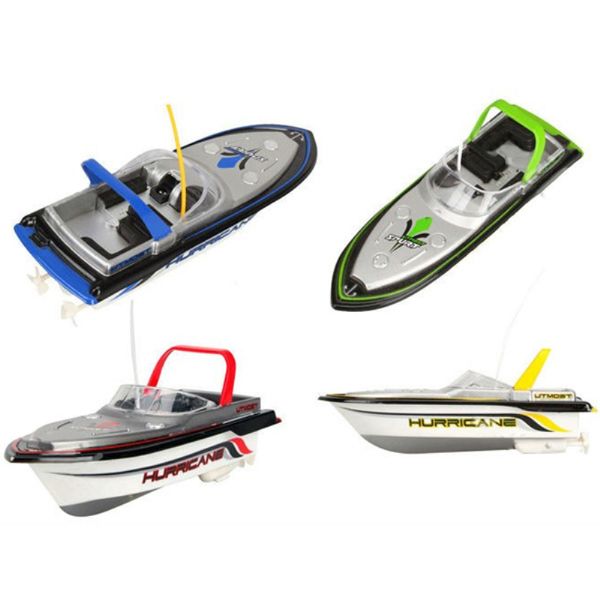 Mini RC Racing Boot Modell Schnellboot mit 4 farbe Wählen Sie Kind Geschenk Klassische Fernbedienung Boot Mini RC Boot Wasser Spiel Spielzeug Geschenke