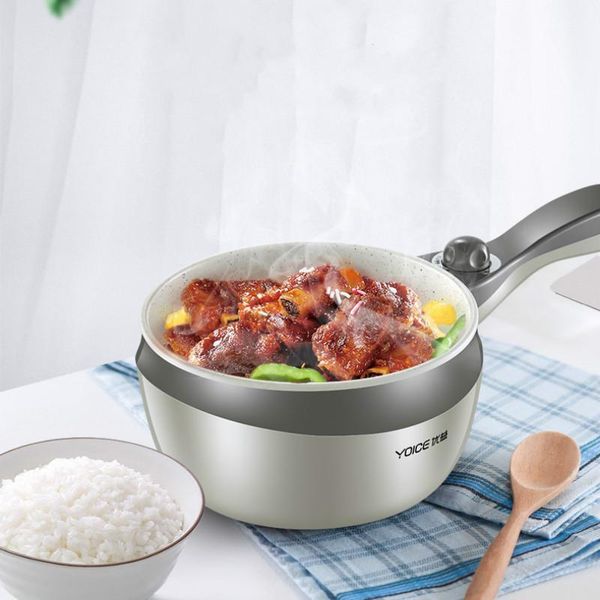 

portable electric multi cooker multicooker noodle cooker pot kitchen mini pot ot steamer fry pan dorm room1