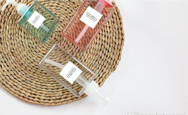 

250ml petg pump square lotion bottles shower gel hand sanitizer bottle cosmetic sub-packing plastic jllszq mx_home