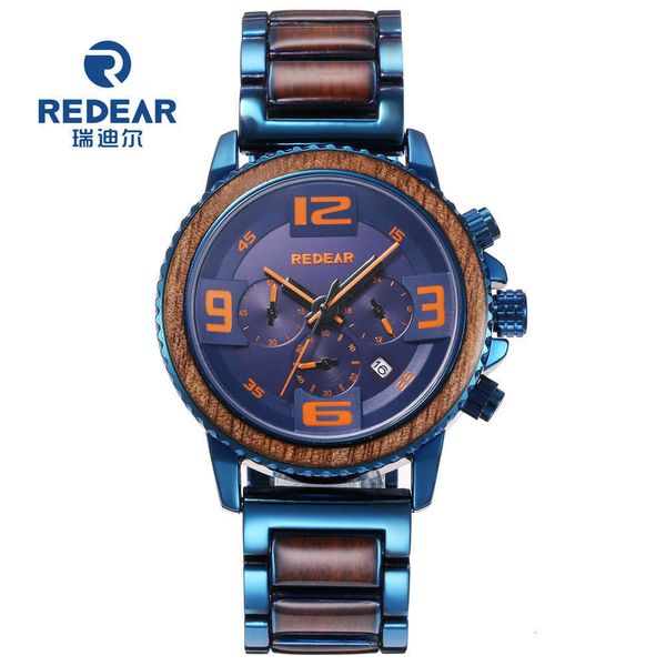 

redear fashion waterproof multifunctional small three ey men's quartz watchjk