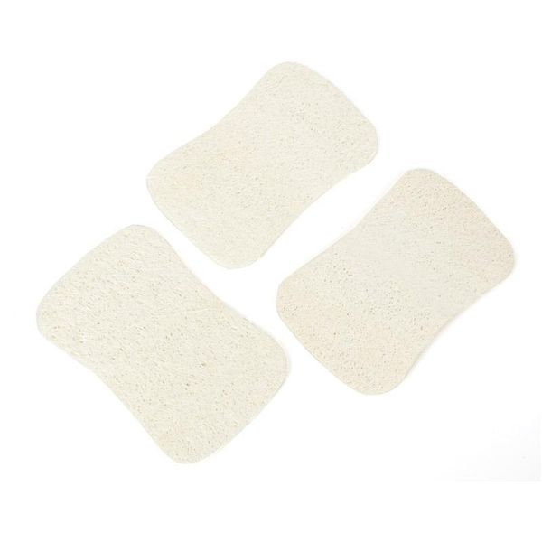 

3pcs set natural loofah dishwashing cloth scrub pad dish bowl pot easy to clean scrubber sponge kitchen clean brushes scrub pad h jllmrc