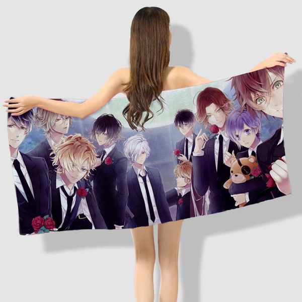 

anime manga diabolik lover bath beach towel bamboo 5 style 001