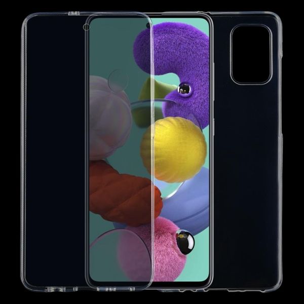 

for galaxy a51 full coverage tpu transparent mobile phone case
