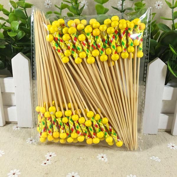

100ps 9cm cyan knot fruit fork sticks buffet cupcake ers cocktail forks wedding festival decorations birthday party bbycnt wrhome