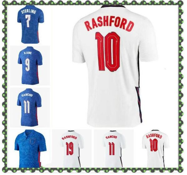 

thailand quality thai soccer jersey 2020 kane sterling rashford lingard vardy 20 21 national football shirts men + kids kit sets uniform, Black;yellow