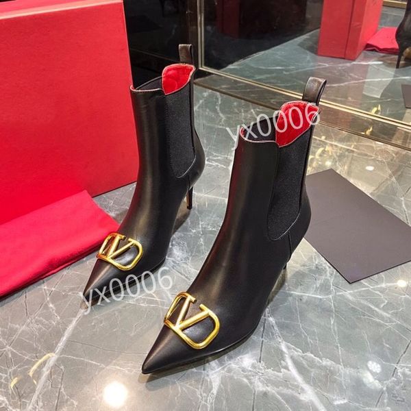 

2022 women designer boots silhouette 35-41 ankle boot black martin booties stretch high heel sock sneaker winter womens hltn09