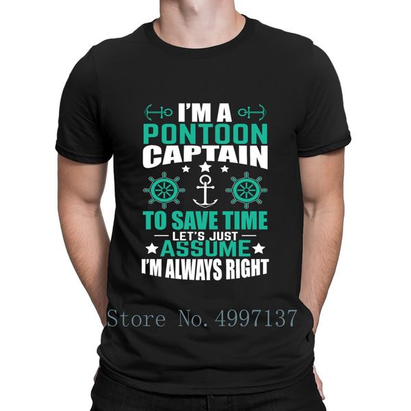 

funny pontoon captain gift pontooning boating sail pattern cute casual short sleeve letter spring 3xl print sport sweatshirt hoodie t shirt