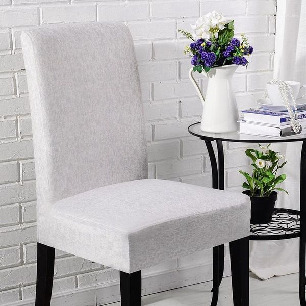

chair covers elastic polyester back for office el solid color universal dining cover seat chairs case 1pc1