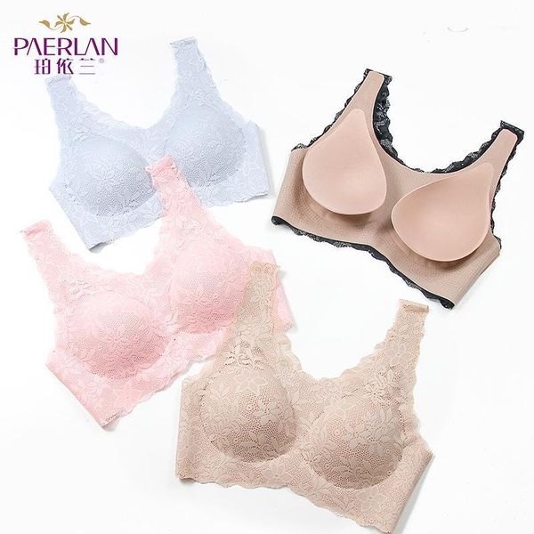 

floral wire push up seamless thin women's underwear comfortable sports vest sleep full cup bra push up bra1, Red;black