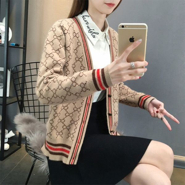 

1hx4v knitwear knitwear coat knitwearspun yarn student cardigan autumn 2020 early core new autumn coat loose korean version versatile lazy s, White;black