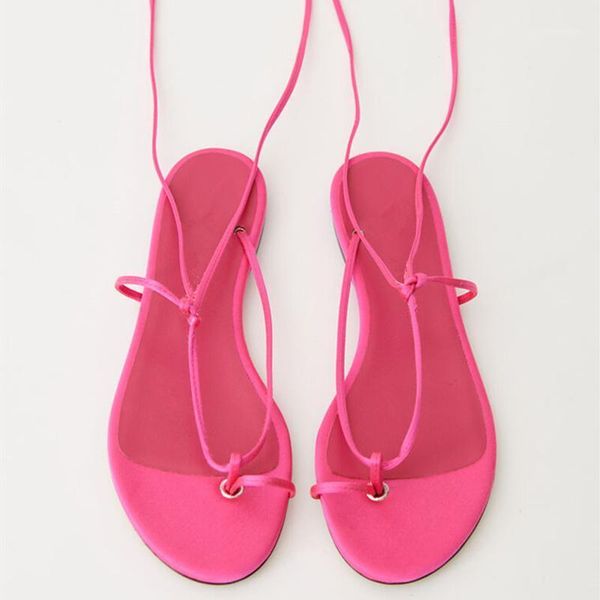 

2021 european and american new women's flat strap sandals1, Black