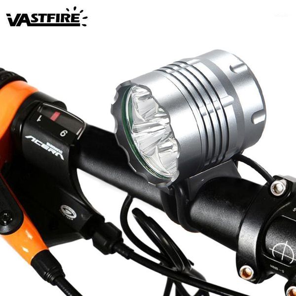 

bike lights waterproof lamp 8000lm 5x xm-l u2 led bicycle headlight cycling light with headband + 20000mah battery1