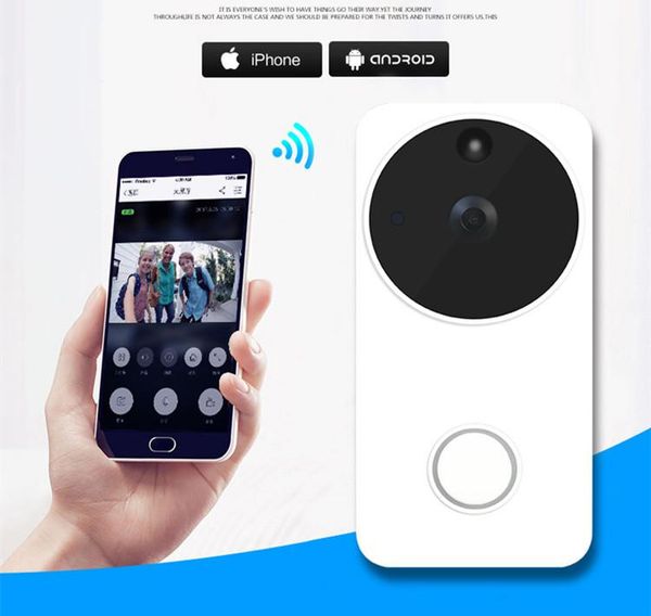 

doorbells wifi video doorbell smart ip intercom phone door bell camera for apartments ir alarm wireless security