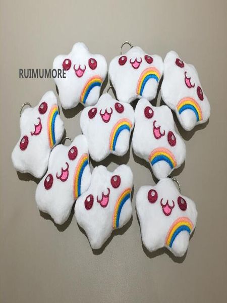 

8cm white rainbow cloud plush stuffed toy doll wedding bouquet party little gift plush toy doll jllolw ly_bags