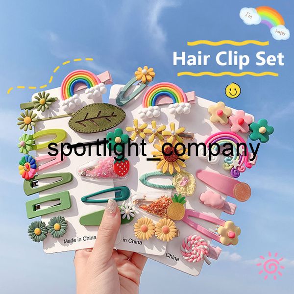 

fashion sweet animal fruit hairpin hair accessories for women girls korean hair clips & pins barrettes headband gifts, Slivery;white