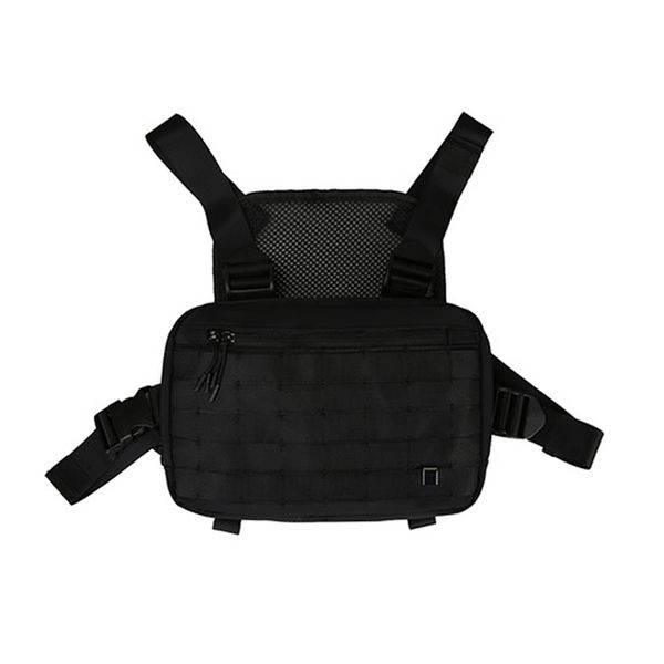 

women black tactical streetwear kanye style chest rig bag classic chest utility bag fashion hip-hop waistcoat chest pocket g177 c1103