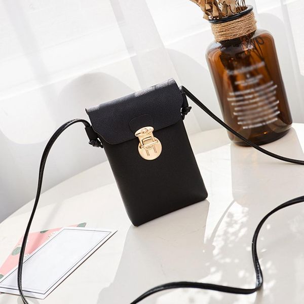 

women fashion solid color pu leather cover hasp messenger bag shoulder messenge bag phone coin messenger bolsas feminina #w5