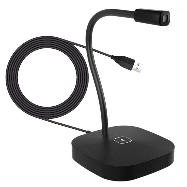 

usb computer voice microphone conference live microphone with mute pressbutton plug and play1