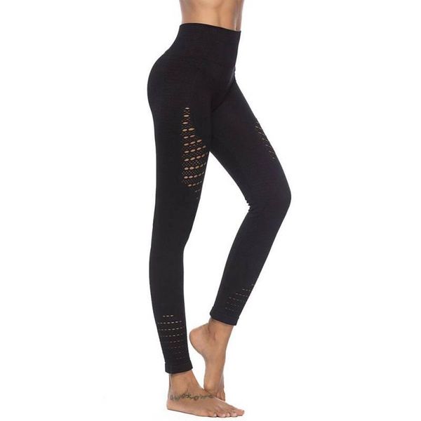 

fitness pants casual high waist hip two-section hollow mesh stitching yoga pants, White;red