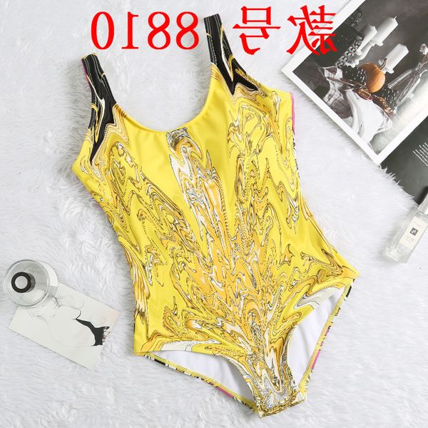 

2020 one piece swimsuit new print slim bikini