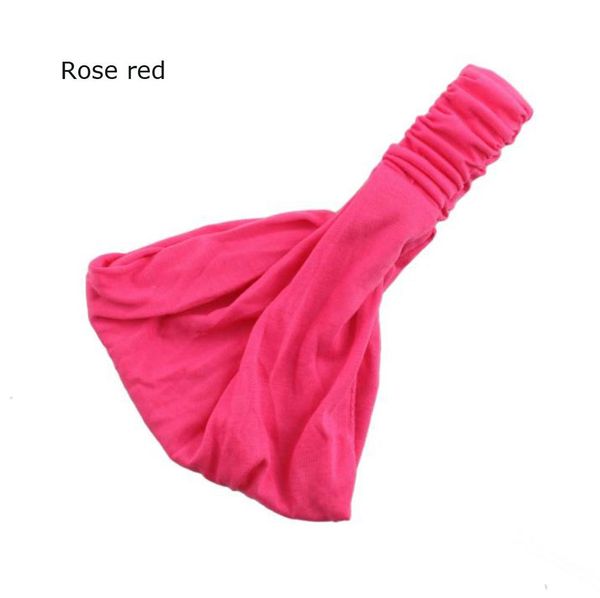

solid color women wide sports yoga headband stretch hairband lady absorb sweat elastic turban headwrap hairband hair accessories q bbygnu