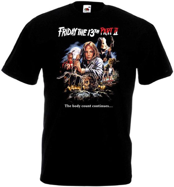 

friday the 13th v40 t shirt black movie poster all sizes s-3xl funny short sleeve t-shirt basic sport hooded sweatshirt hoodie