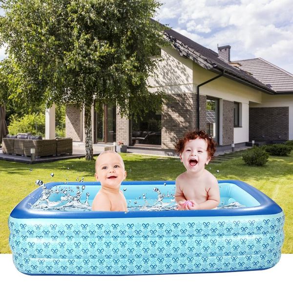 

thickened inflatable swimming pool thickened spacious play room sturdy family swimming pool for placed in the garden or indoors wmtuho