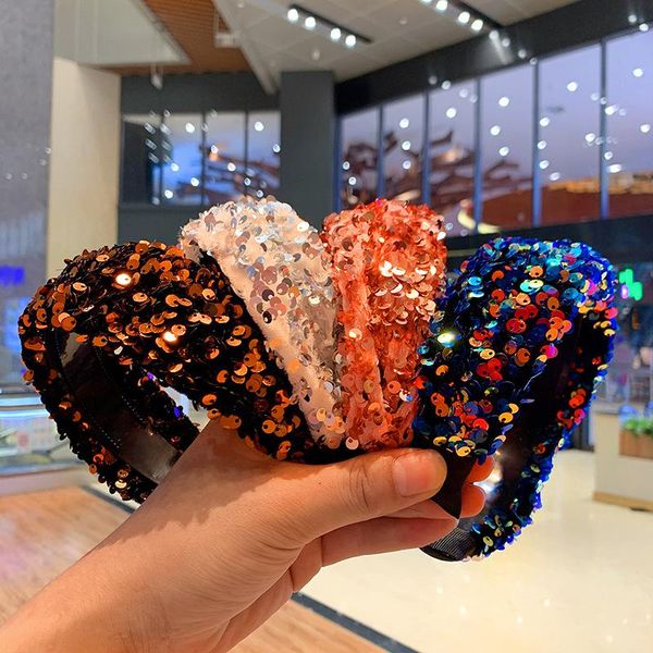 

hair accessories net red headband autumn and winter sequins wide brim sweet temperament wild female