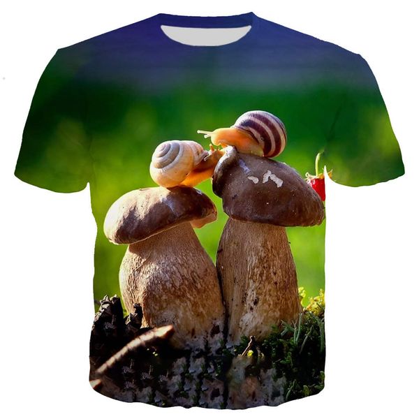 

new cool snail 3d print shirts harajuku hippie harajuku men clothing