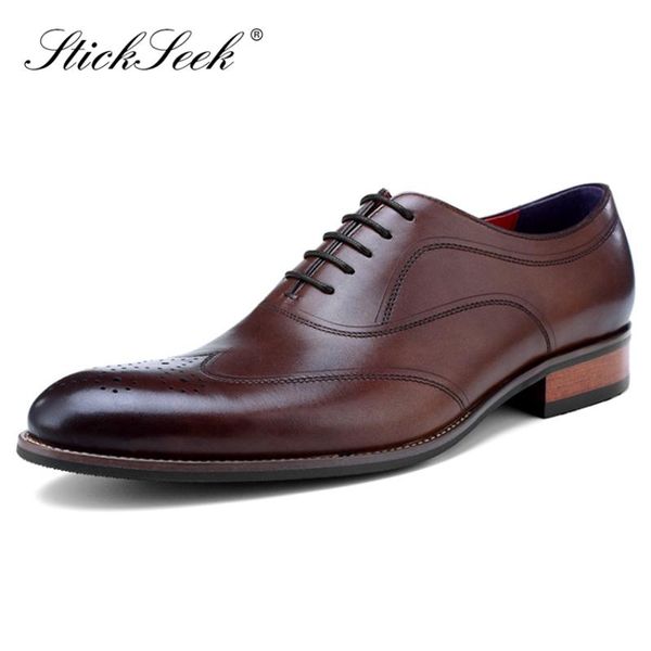 

new classic натуральная кожа вечернего платье wingtip брога остроконечные toe медальона мужского банкет фальцовые свадебного полуботинок sk1, Black