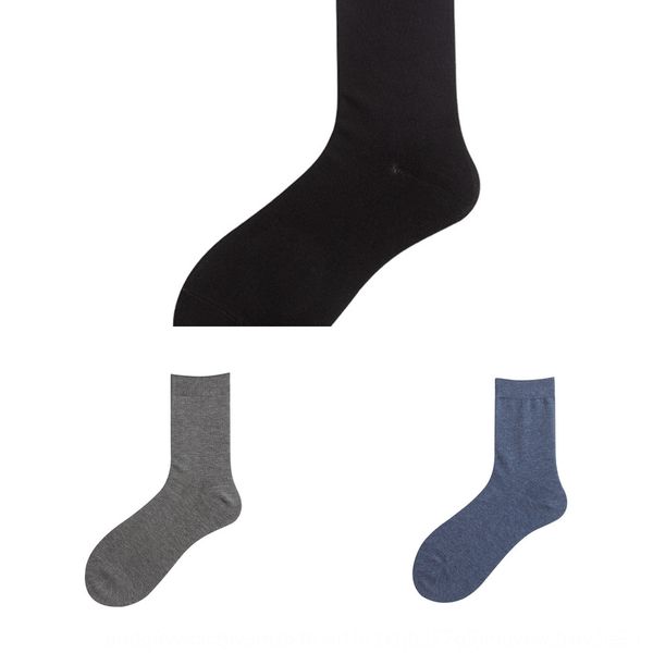 

henny rue bear new autumn and winter men's mayabi fiber breathable warm socks and sockswarm solid color men's socks msuuz, Black