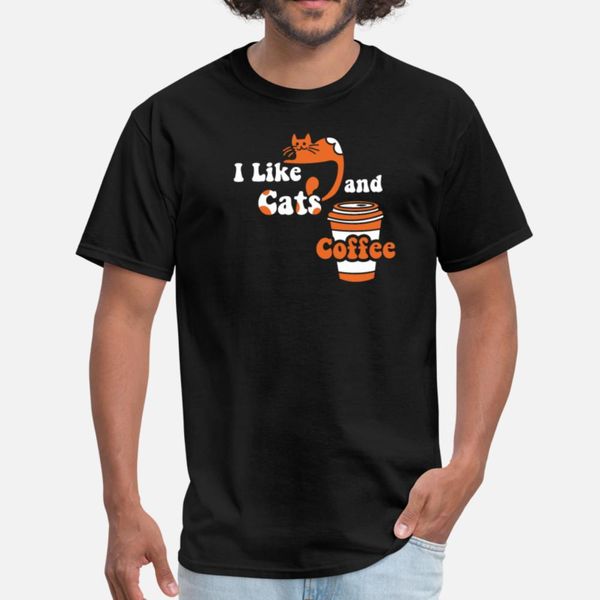 

i как кошки и кофе рубашка cat владелец кофе любовь t shirt fit печати плюс размер tracksuit толстовка толстовка