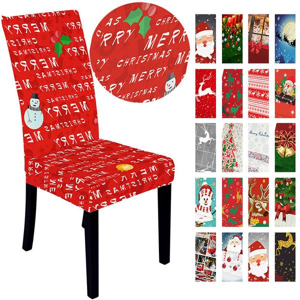 

christmas stretch chair cover merry xmas spandex new year elastic covers l restaurant decoration gwe1705